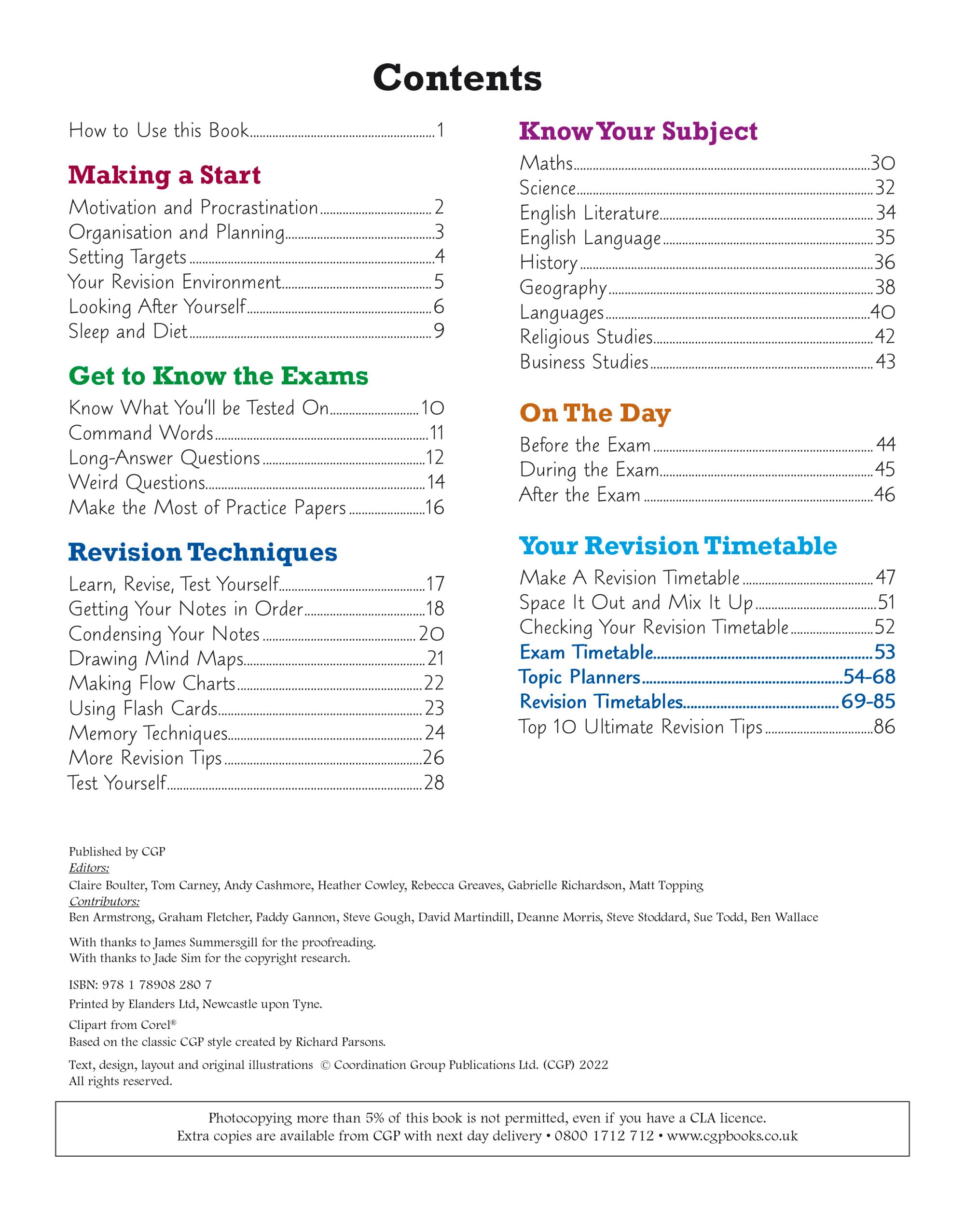 CGP GCSE 9-1 Revision Guide: Study Skills & Planner for 2025 and 2026 Exams | Expert Tips, Video Tutorials & Effective Study Strategies – Perfect for High School Students Preparing for GCSE Tests