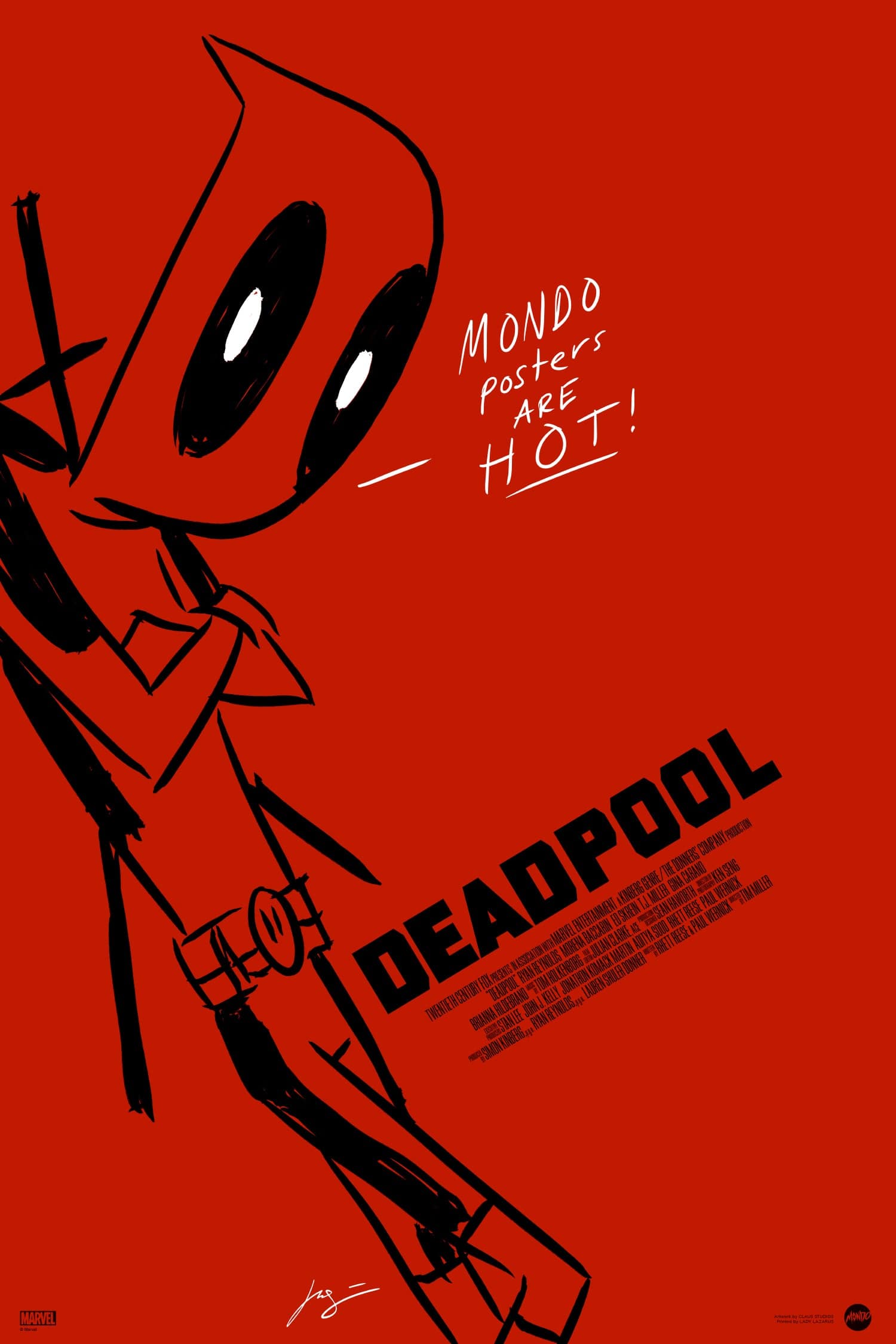 Deadpool Movie Poster - Premium Quality Wall Art for Home, Office & Gamer Room Decor - Perfect for Marvel Fans & Comic Book Lovers
