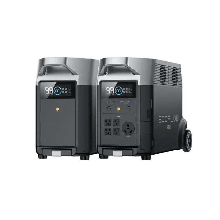 EcoFlow DELTA Pro 7200Wh 3600W Solar Generator with Extra Battery & 200W Portable Monocrystalline Solar Panel Kit - Perfect for Home Backup, RV Camping, and Off-Grid Power Supply