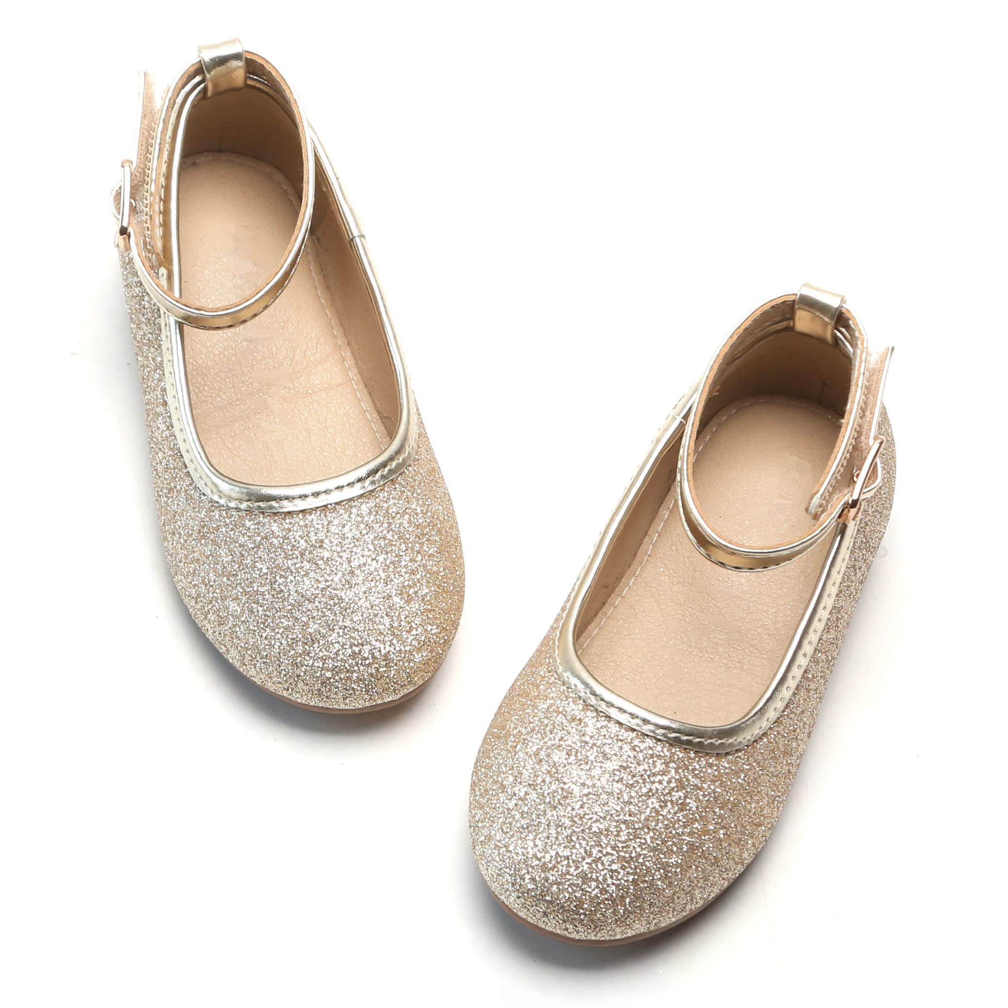 Otter MOMO Toddler Flower Girl Dress Shoes - Ballerina Flats for School, Party & Wedding | Comfortable Girls' Shoes for Special Occasions & Everyday Wear