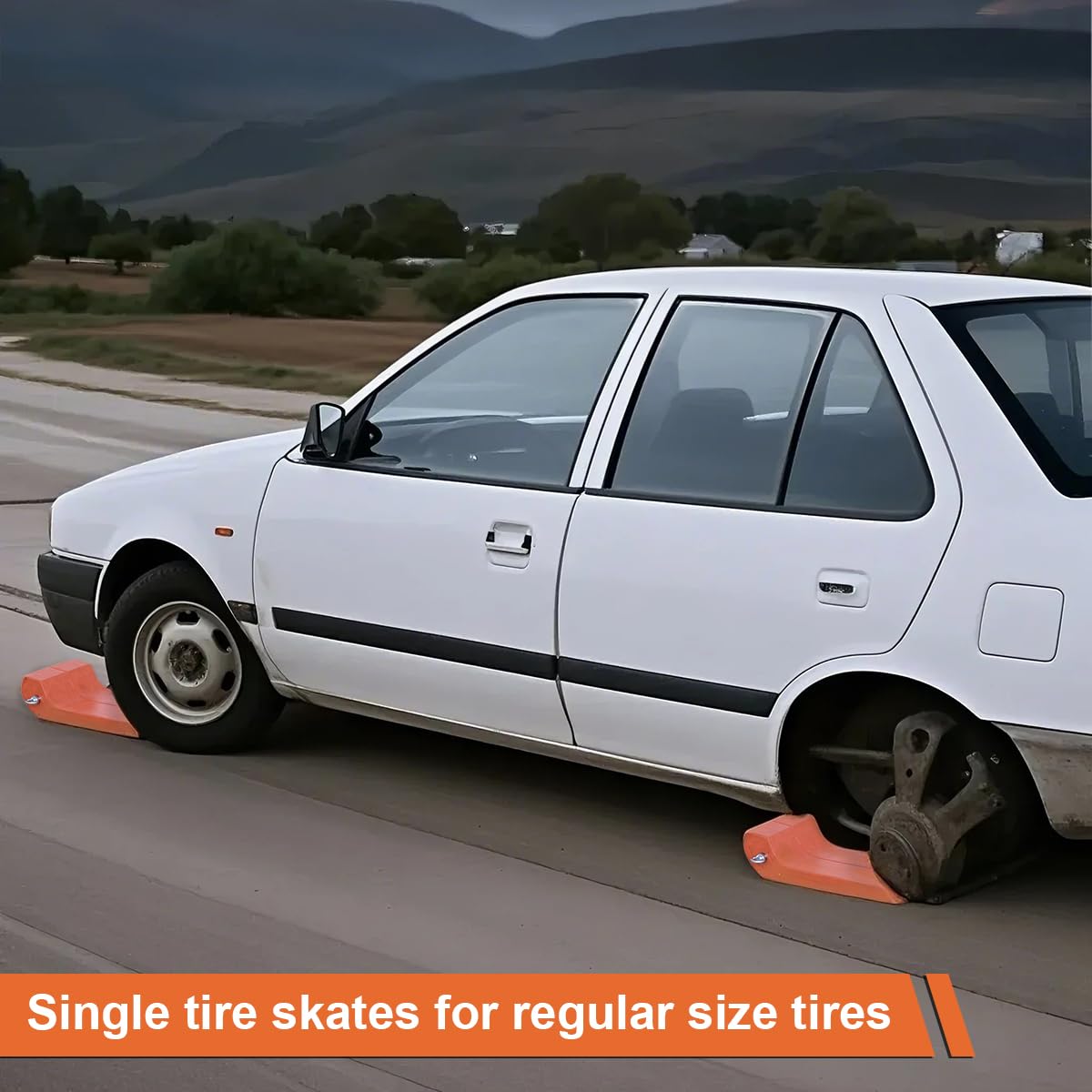E-SDS 6 Pack Adjustable Tire Skates for Tow Trucks - 3.2