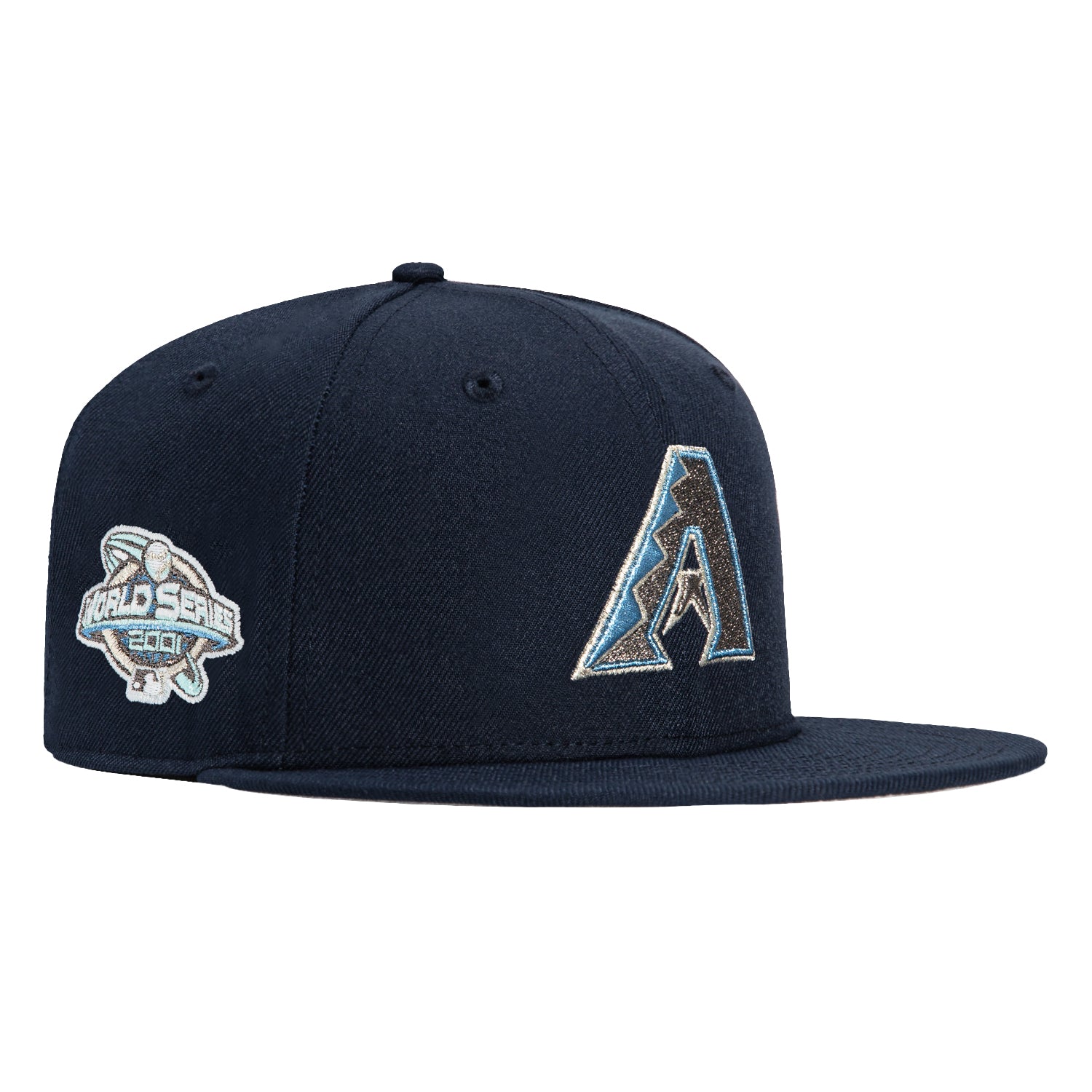 New Era 59Fifty Galaxy Pack Arizona Diamondbacks 2001 World Series Patch Snapback Hat - Navy Blue MLB Baseball Cap for Men & Women - Perfect for Games, Collecting & Streetwear Fashion
