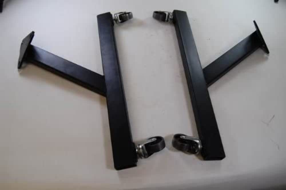 R1906 2-Piece Engine Cradle for SB/BB Chevy with Wheels - Heavy Duty Black Engine Support Stand for Chevy Small Block & Big Block Engines - Perfect for Garage, Workshop, and DIY Car Repairs