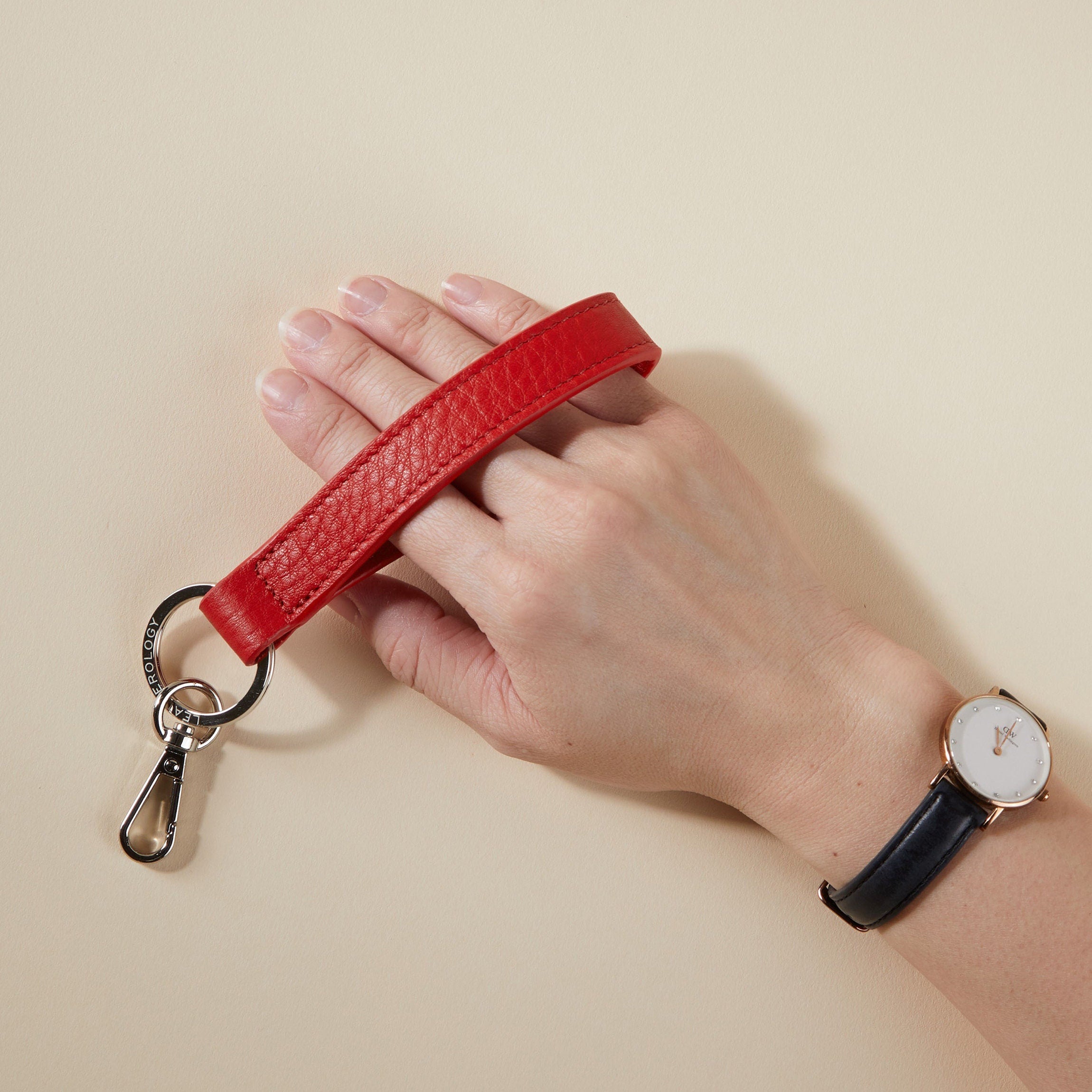 Scarlet Loop Keychain - Durable Metal Key Ring for Keys, ID Cards & Accessories - Perfect for Home, Office, Gym & Travel Organization