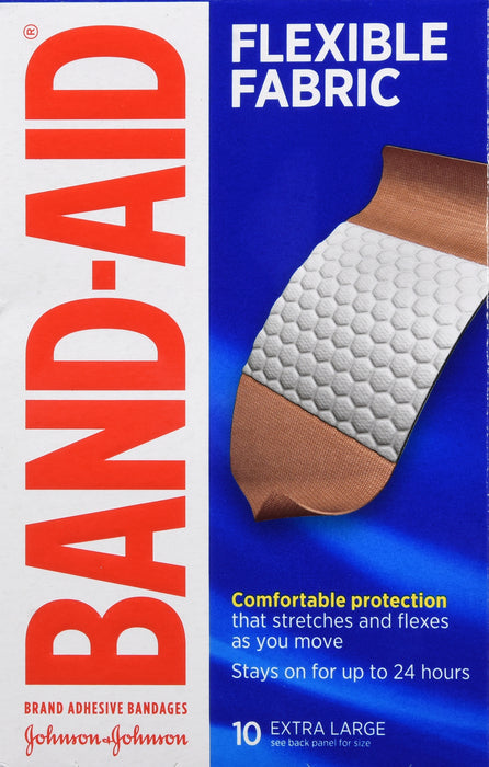 Extra Large Flexible Fabric Band-Aid Bandages for First Aid, Wound Care & Everyday Protection – Ideal for Cuts, Scrapes & Blisters