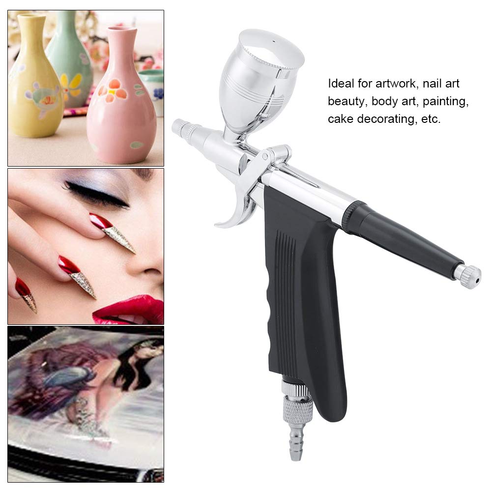 Professional Yosoo Dual Action Airbrush Kit - 0.2mm/0.3mm/0.5mm Nozzle Paint Spray Gun with Compressor for Cake Decorating, Nail Art, Tattoo, Model Painting & DIY Crafts | Perfect for Artists, Hobbyists & Professionals