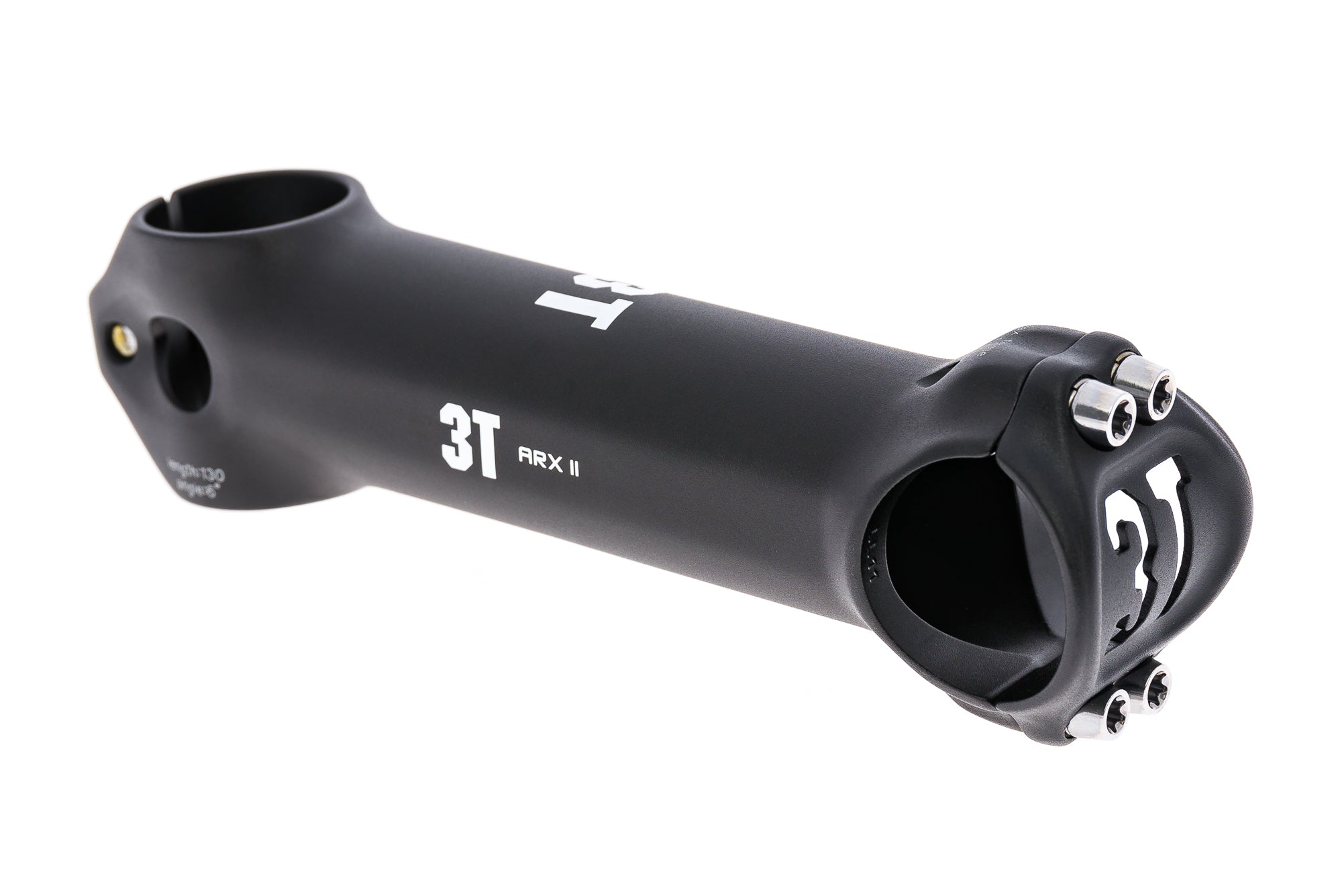 3T ARX II Stem 31.8mm 130mm 6 Degree Aluminum Black - Lightweight MTB & Road Bike Handlebar Stem for Cycling Enthusiasts - Perfect for Mountain Biking, Road Racing and Commuting