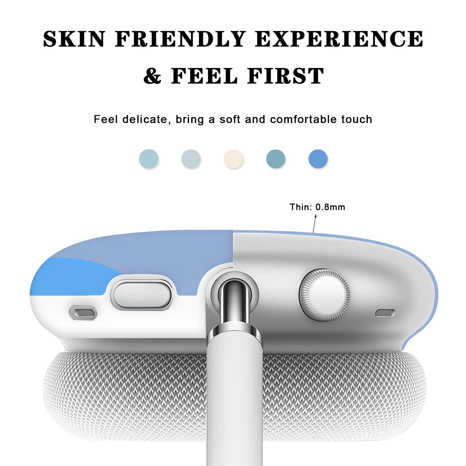 Premium AirPods Max Headphone Case - Soft TPU Skin with Anti-Scratch Protection, Ultra Protective Cover Accessory for Apple AirPods Max | Cute Painted Art Design | Perfect for Travel, Gym & Daily Use