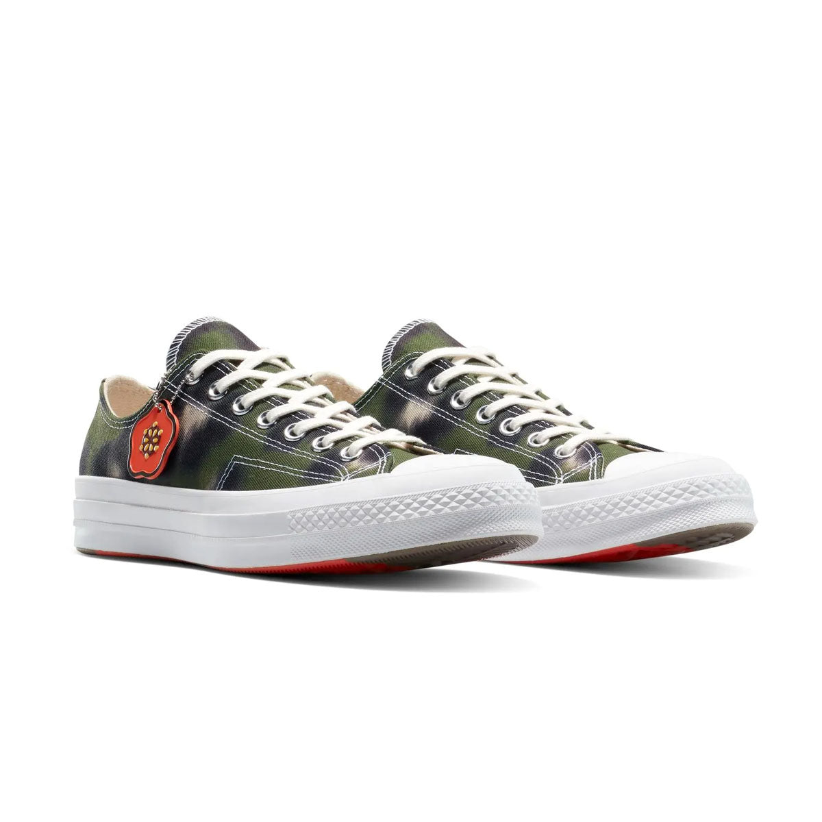 Kenzo Chuck 70 Lo 'Hana Leopard Cypress' Sneakers - Vintage High Top Canvas Shoes for Men & Women - Perfect for Streetwear, Casual Outfits & Retro Fashion Looks