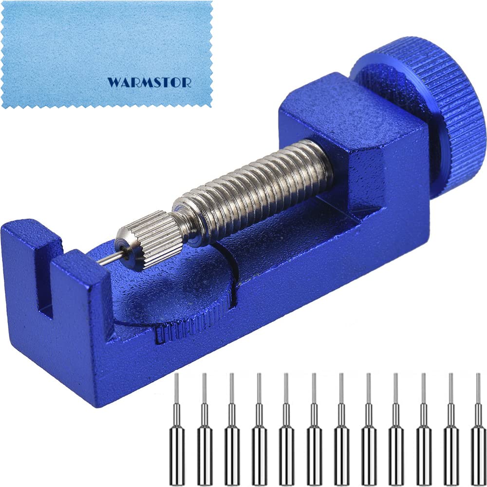Premium Watch Band Link Remover Tool Kit with 12 Extra Pins - Professional Watch Strap Adjuster for Resizing & Repair - Perfect for Apple Watch, Rolex, Omega & Other Luxury Watches (Ideal for Watch Repair Shops & DIY Enthusiasts)