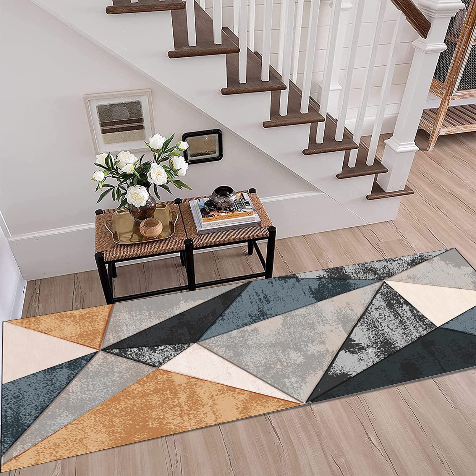 Non-Slip Machine Washable Area Rugs for Bedroom, Living Room, Entryway, Kitchen & Laundry Room - Soft Floor Mats & Runner Rugs for Home Decor - Perfect for High Traffic Areas and Cozy Spaces
