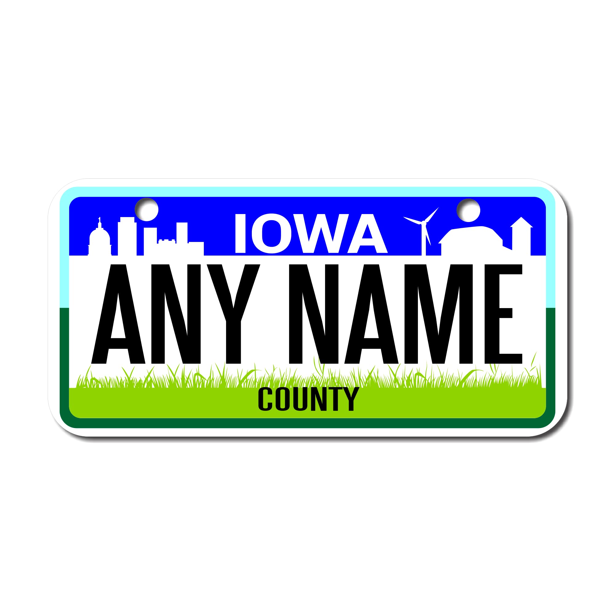 Personalized Iowa License Plate - Custom Aluminum 3