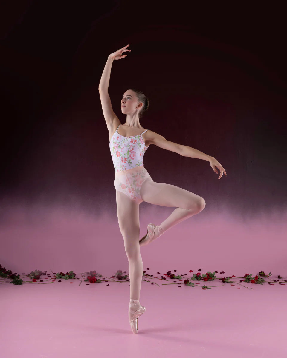 Kisses Roses Leotard for Ballet Dance - Elegant & Comfortable Dancewear for Women & Girls - Perfect for Ballet, Gymnastics, and Performance