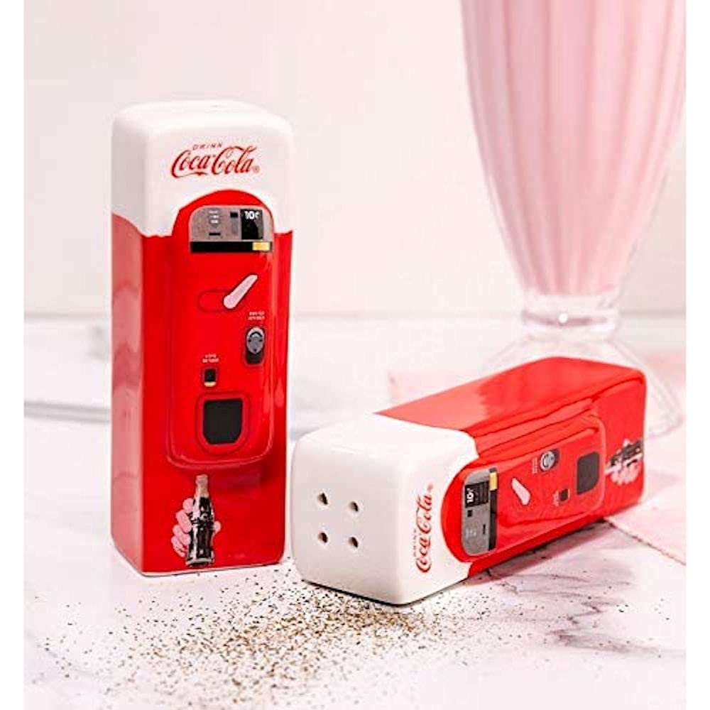 Sunbelt Gifts Ko Ceramic Salt and Pepper Grinder Set - Adjustable Spice Dispenser for Kitchen, Dining Table & Restaurant Use - Modern One Size Multi-Colored Seasoning Shaker