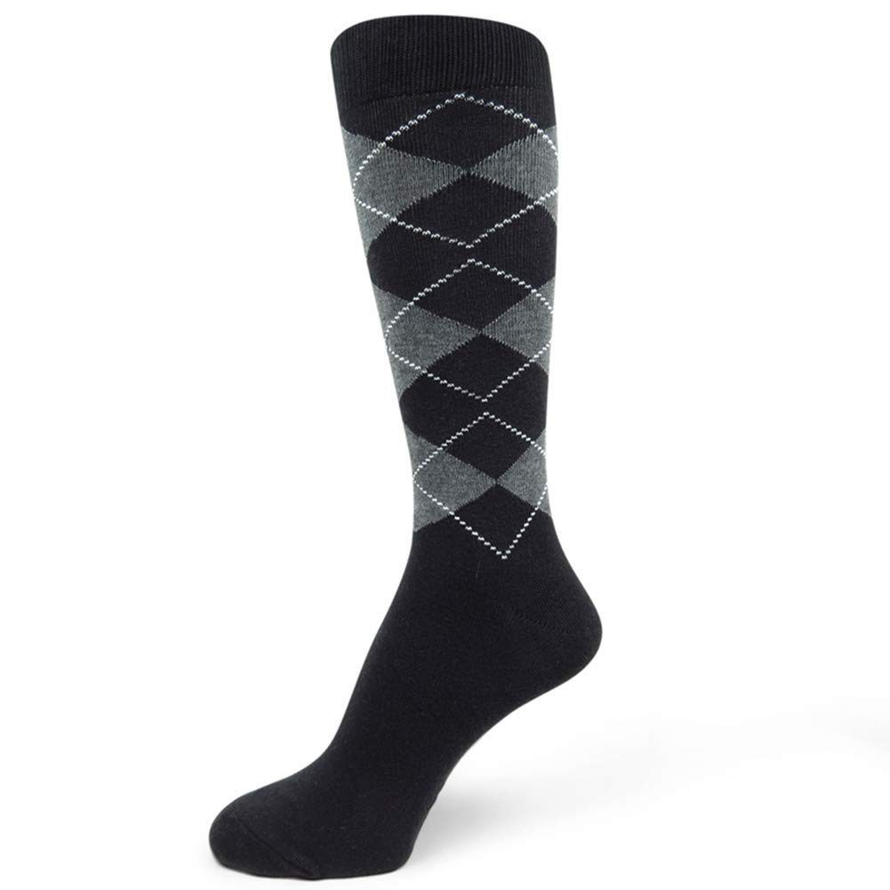 Premium Men's Argyle Dress Socks - Small Size 6-10 | Formal & Business Socks for Office, Wedding & Special Occasions