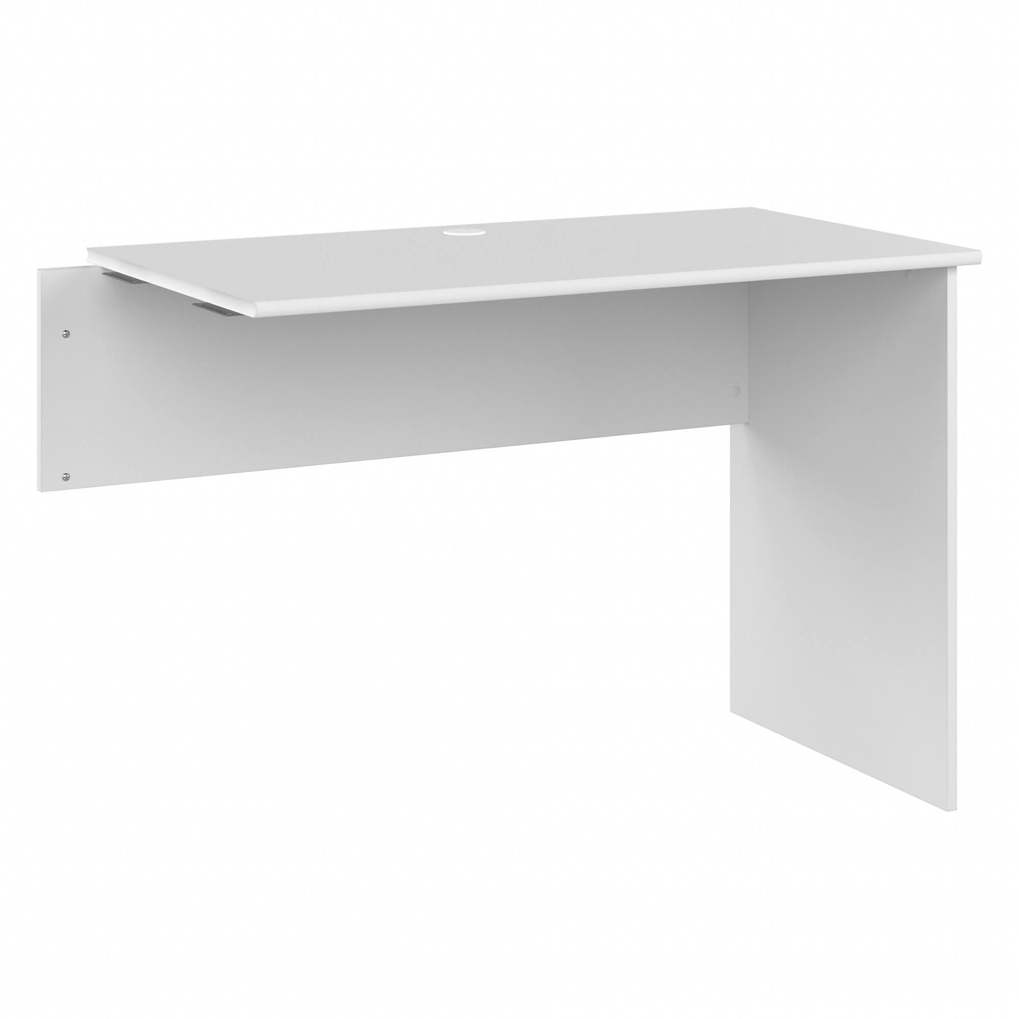 Bush Furniture Cabot 42W White Shell Desk Return - Home Office Computer Desk for Small Spaces, Perfect for Remote Work & Study