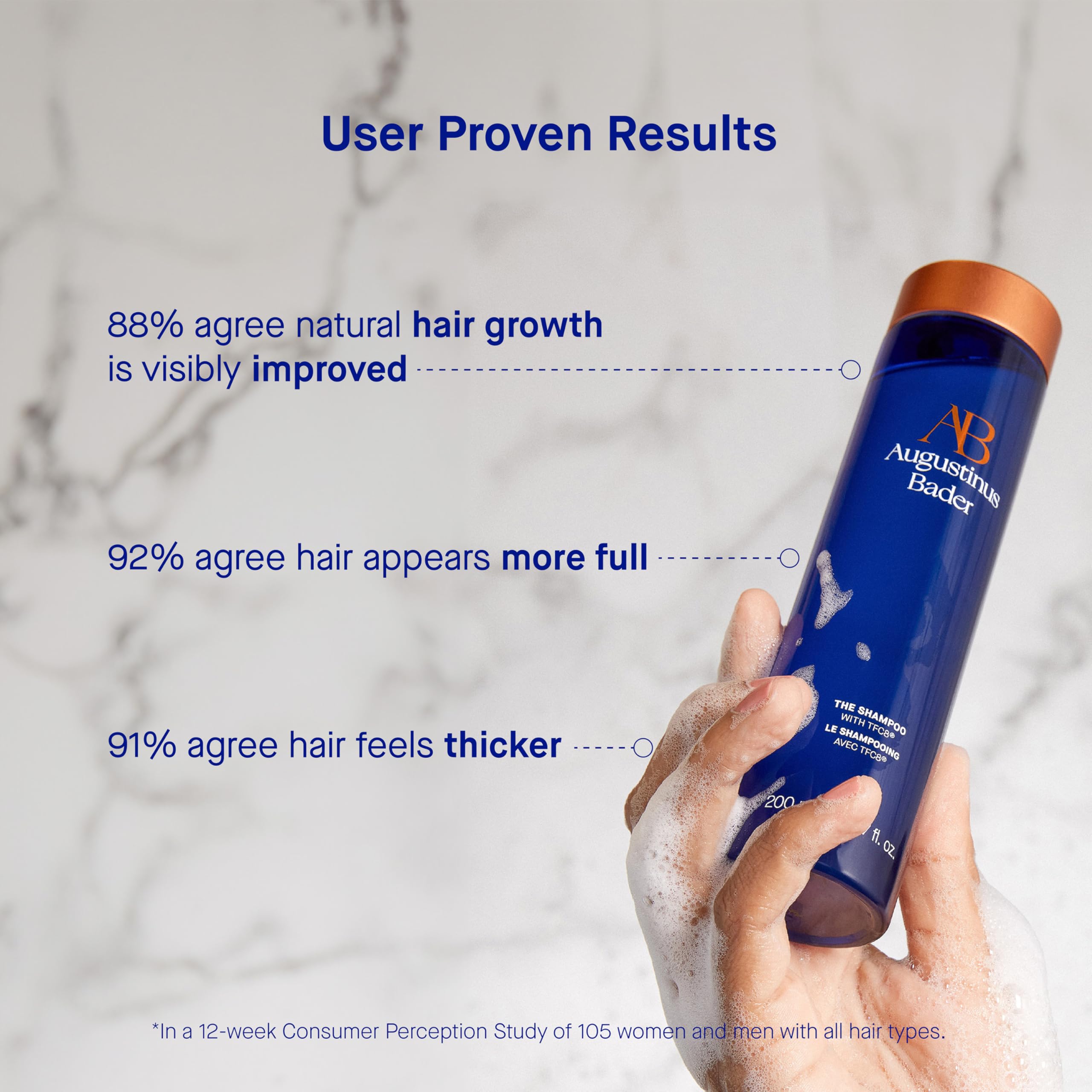 Augustinus Bader The Shampoo - Hydrating & Repairing Hair Care for Damaged Hair - Perfect for Daily Use & Color-Treated Hair