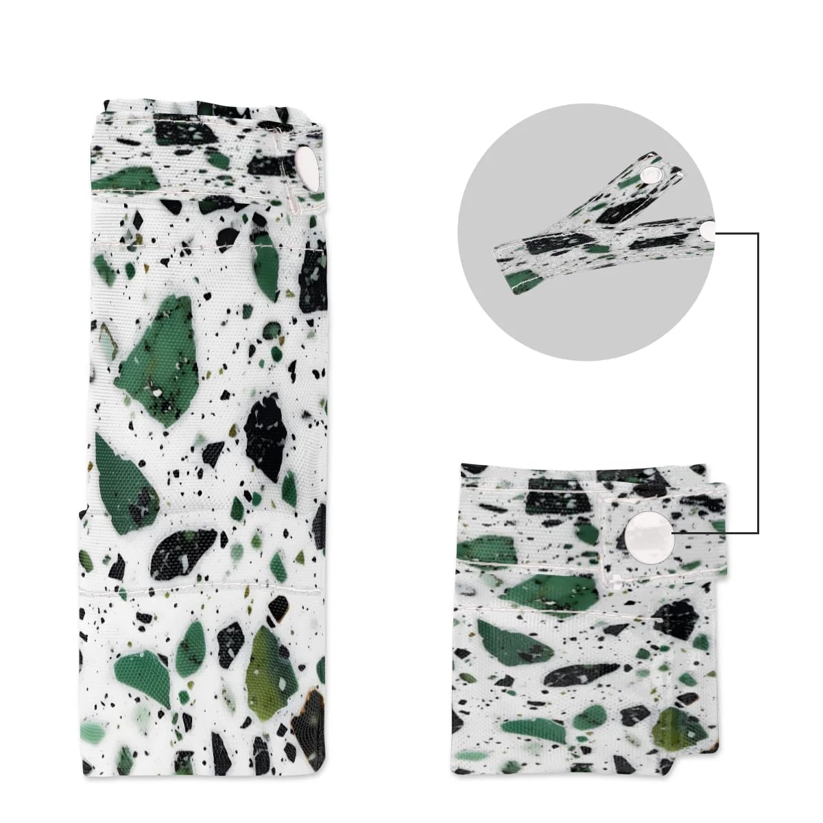 2-Pack Waterproof Wet Dry Bags - Retro Marble Swimsuit Organizer for Travel, Gym & Beach | Reusable Laundry & Diaper Storage | Perfect for Pool, Yoga, Swimming & Baby Care