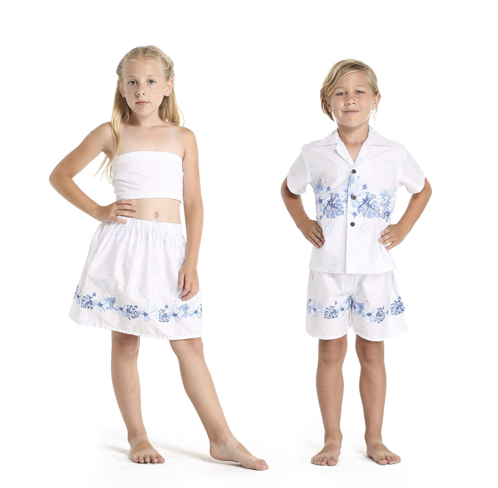 **Matching Hawaiian Luau Outfits for Siblings – Boys & Girls Aloha Shirts & Dresses in Tropical Prints – Perfect for Family Vacations, Beach Parties & Luau Events**