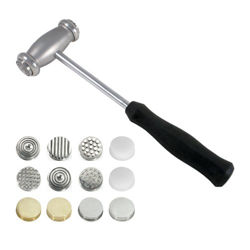 Texturing Hammer with 12 Interchangeable Faces - SFC Tools for Drywall & Concrete