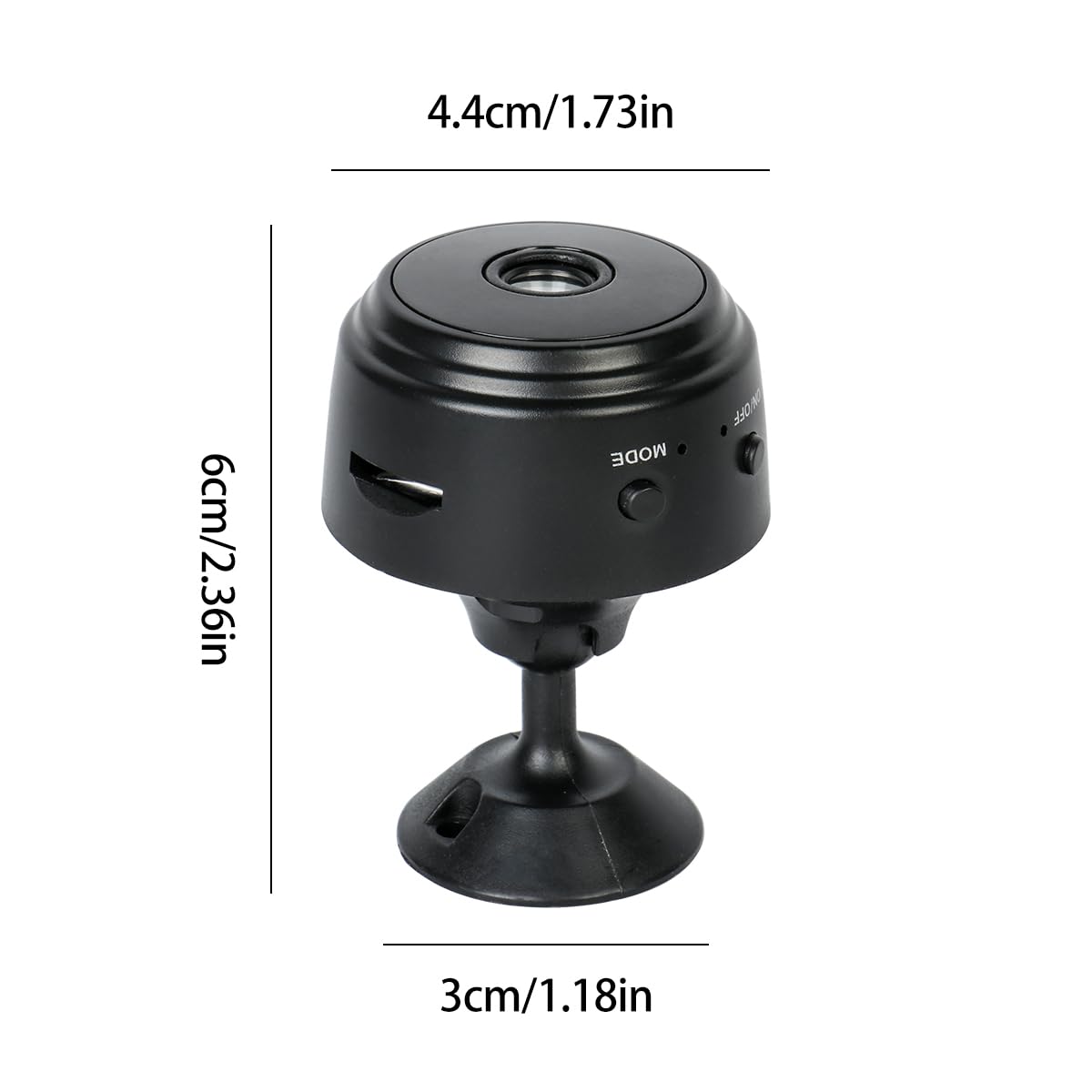 Mini HD Wireless Hidden Security Camera - Indoor/Outdoor CCTV Surveillance for Home Protection | Smart Home Monitoring, Durable & Weatherproof | Perfect for Baby Monitoring, Pet Watching & Office Security (Medium Size)