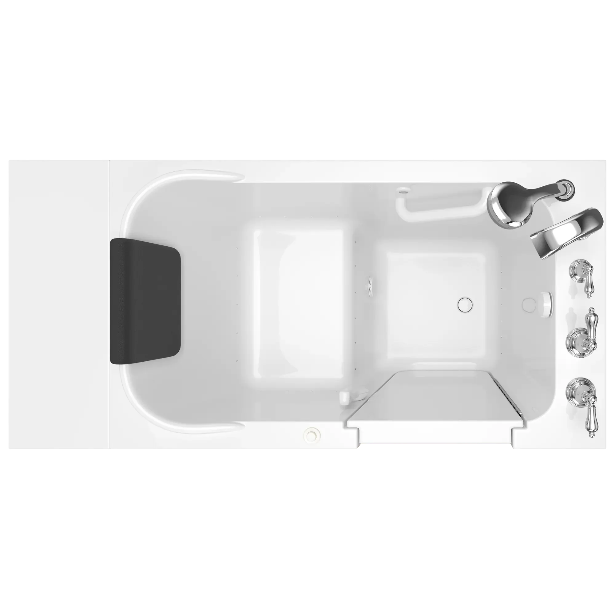 Premium 28 x 48 Inch Gelcoat Walk-in Bathtub with Air Spa System - Right Hand Drain & Faucet - Ideal for Elderly & Mobility Impaired Users, Home Spa Relaxation