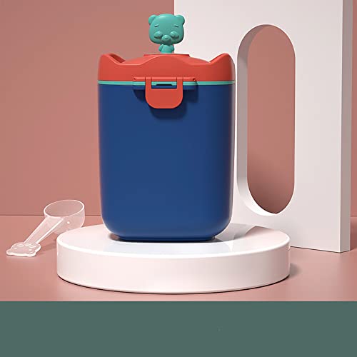 MIEDEON Large Portable Baby Formula Dispenser & Snack Storage Container - BPA-Free Powder Box for Travel, Daycare & On-the-Go (Blue, Medium Size) | Perfect for Infant Feeding, Toddler Snacks & Organized Parenting