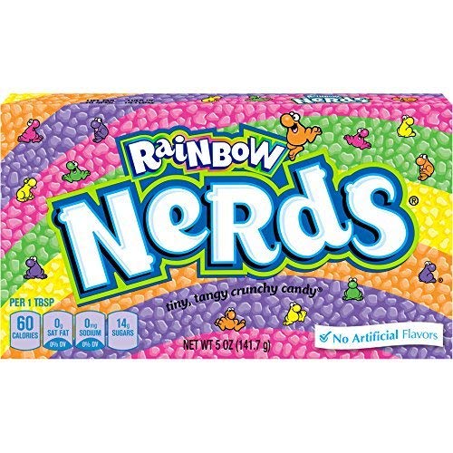 Nerds Rainbow Candy Video Box - 5 Ounces (Pack of 24) | Bulk Candy for Parties, Movie Nights & Halloween Treats | Colorful Candy for Kids & Adults