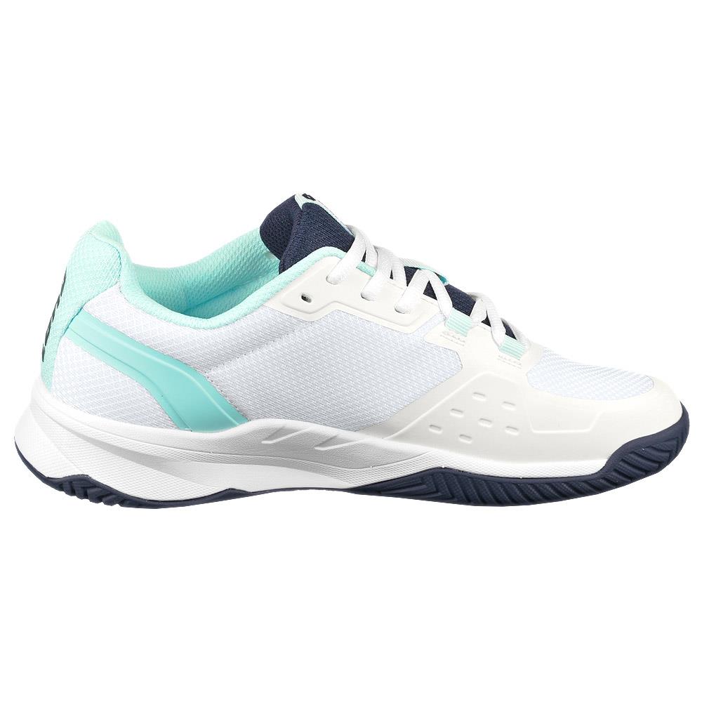 Lotto Women's Mirage 600 III ALR Running Shoes - All White/Dress Blue - Lightweight Athletic Shoes for Women, Perfect for Jogging, Gym Workouts & Casual Wear