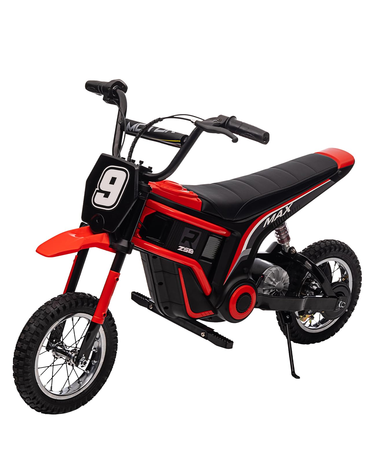 GARVEE 24V 10A 350W Kids Electric Dirt Bike for Boys & Girls Ages 5-17 | 14.29 MPH Top Speed | 3-Speed Adjustable | Red | Perfect for Backyard, Trail & Off-Road Riding