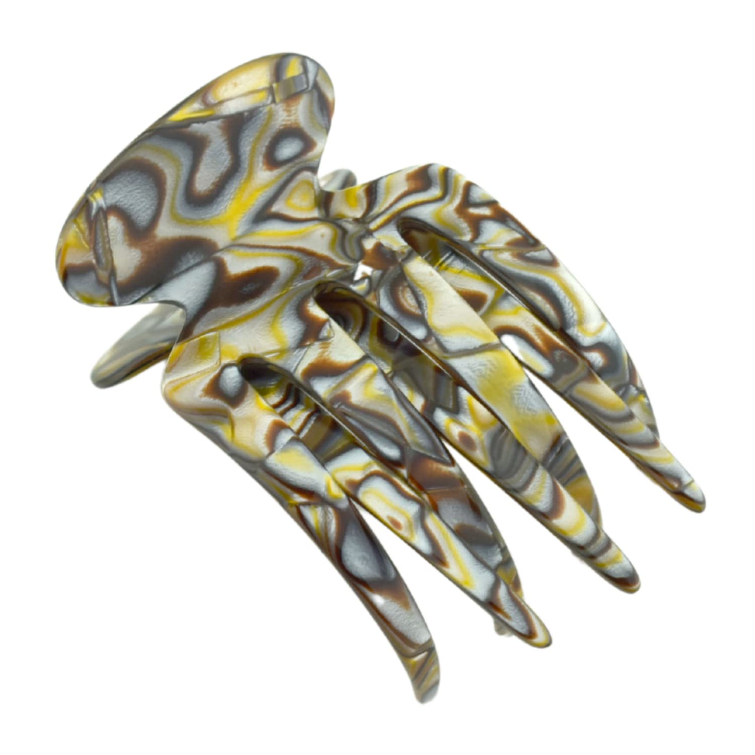French Amie Silver Onyx Gray Paw 2 3/4