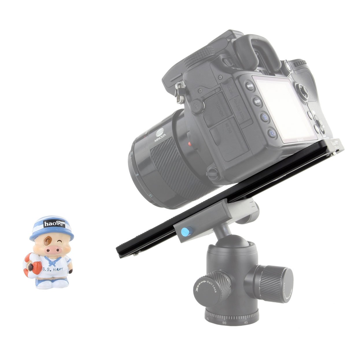 Haoge 200mm QR Quick Release Plate - Dual Dovetail & D-Ring Screw - Arca-Swiss Standard Compatible with Tripod Ball Heads - Perfect for DSLR Cameras, Video Shooting and Outdoor Photography