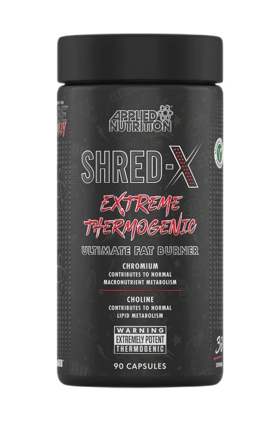 Applied Nutrition Shred X Fat Burner Supplement - 90 Capsules for Weight Loss & Energy Boost | Gym, Workout & Fitness Support