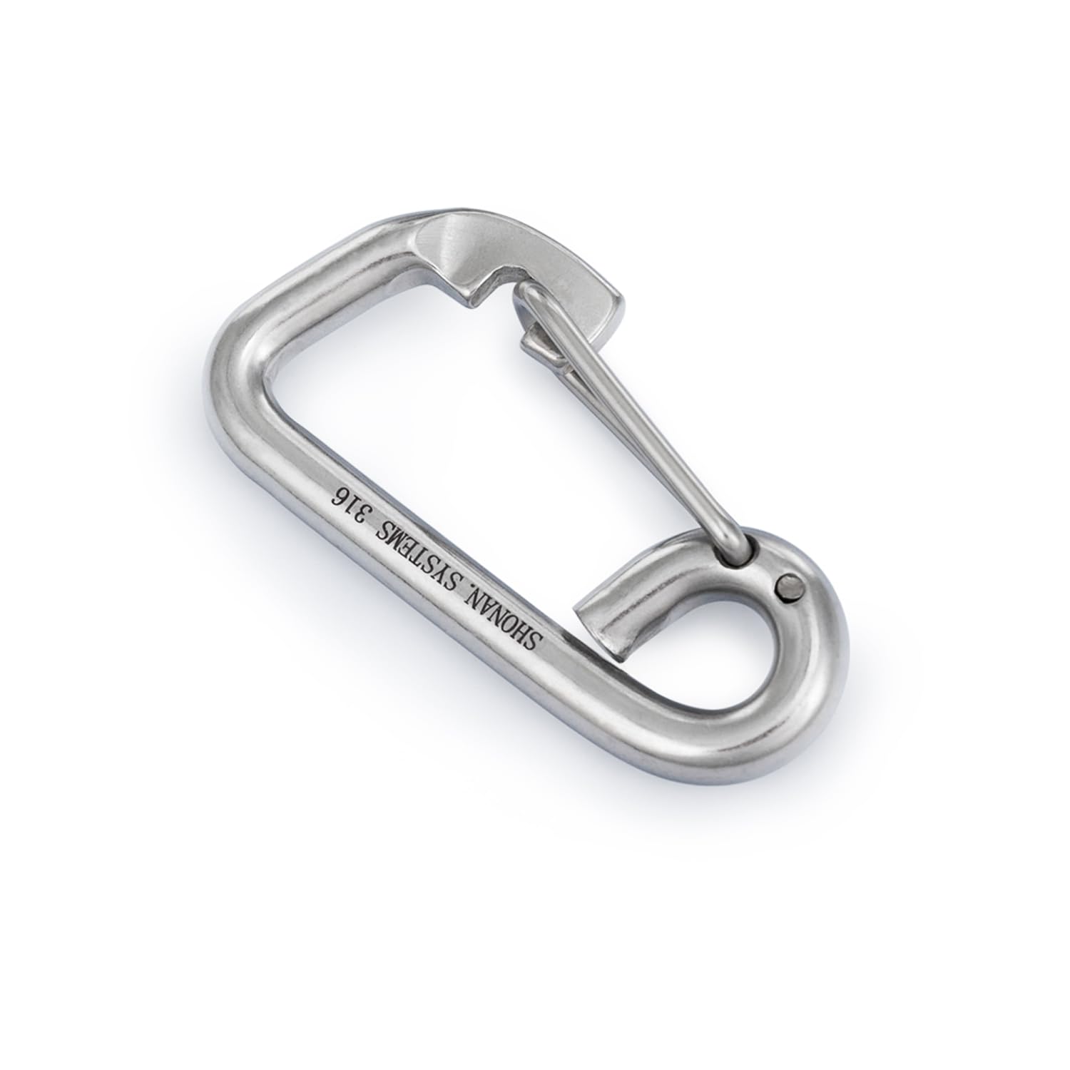 SHONAN Heavy Duty Stainless Steel Marine Boat Hooks with Carabiner - Secure Rope Clips for Jet Ski, Kayak, Boat Dock Lines - Perfect for Water Sports, Boating Safety & Marine Applications