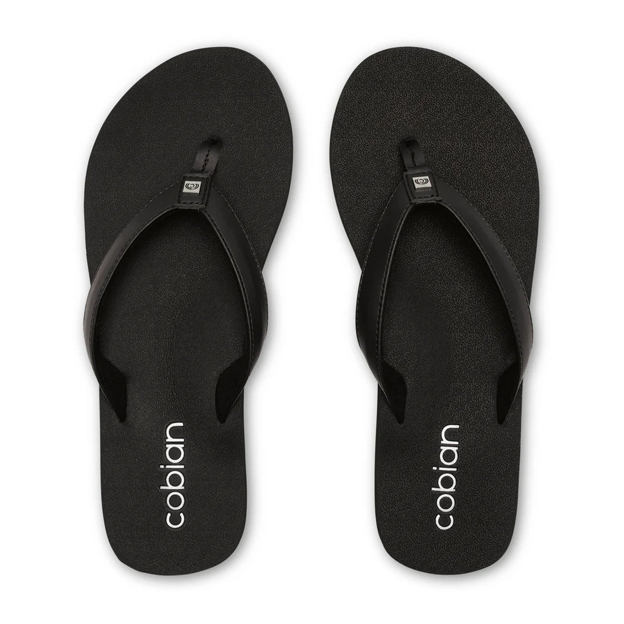 Cobian Skinny Bounce II Women's Comfortable Black Sandals - Perfect for Beach, Pool & Summer Outdoor Activities