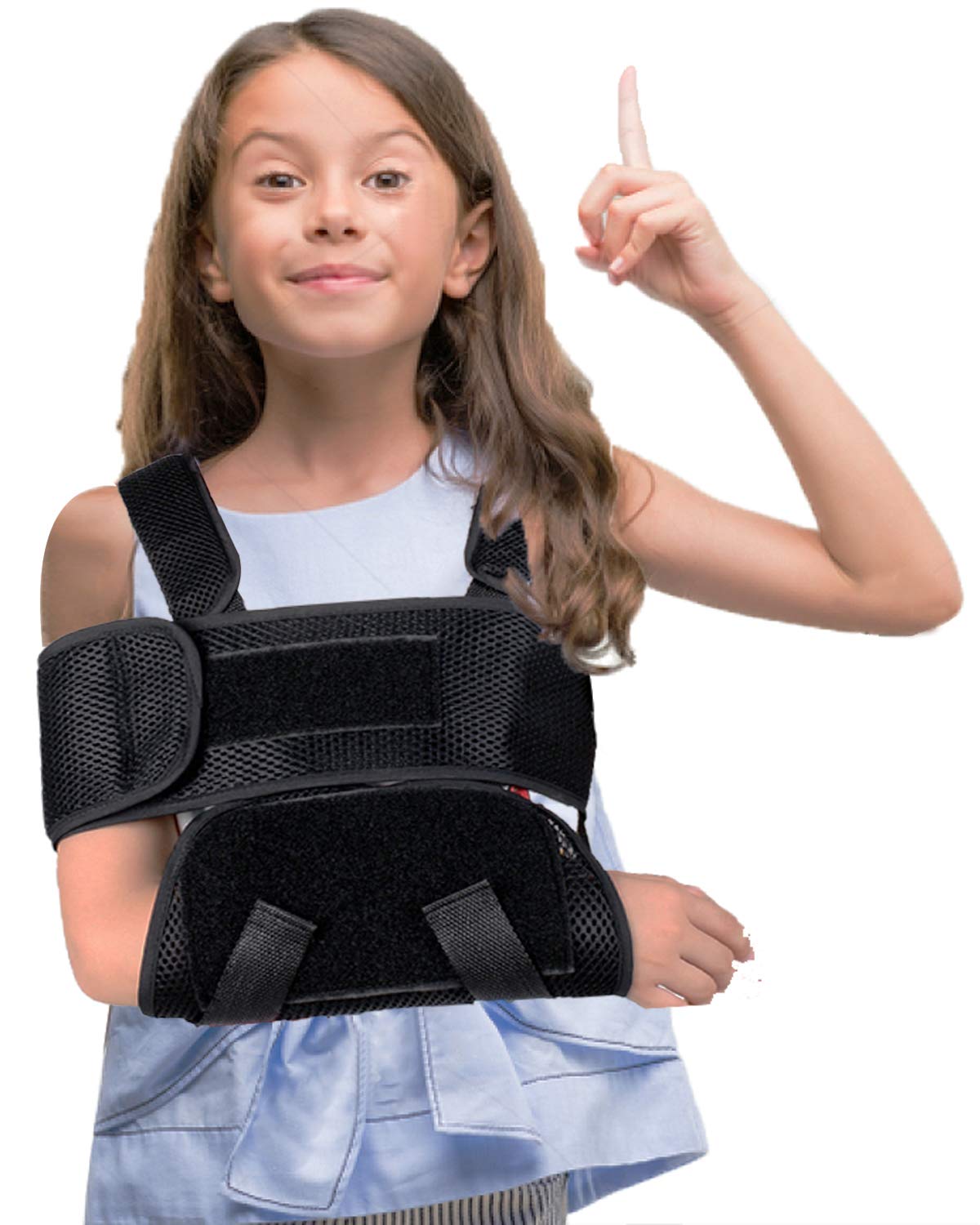 **Kids Arm Sling - Breathable & Adjustable Pediatric Shoulder Support for Broken, Fractured Arm & Elbow Injury - Soft & Comfortable Medical Immobilizer Band for Children - Ideal for Sports, Play & Recovery**