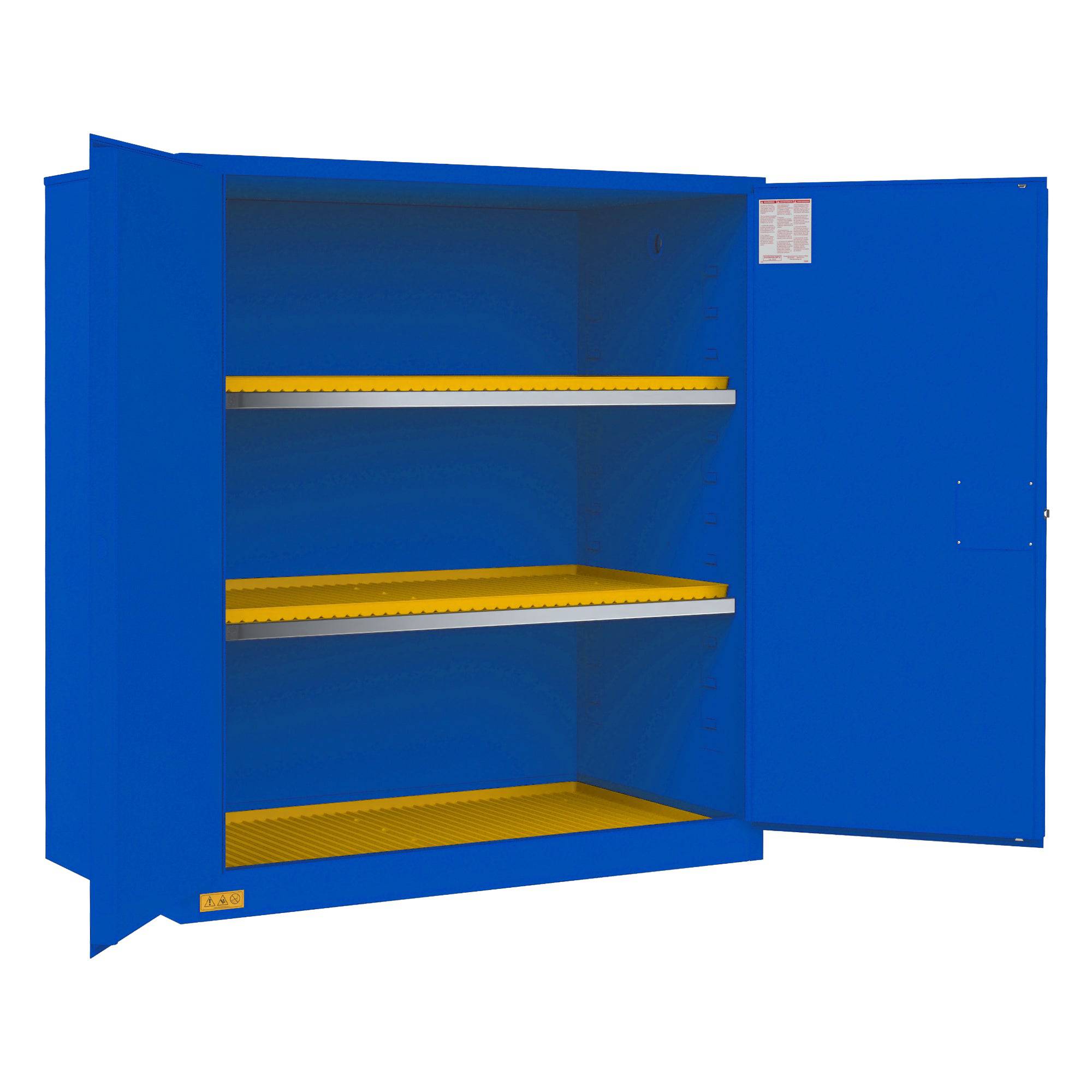120 Gallon Corrosive Chemical Storage Cabinet - Manual Operation for Safe Hazardous Material Storage - Ideal for Laboratories, Factories, and Industrial Workspaces