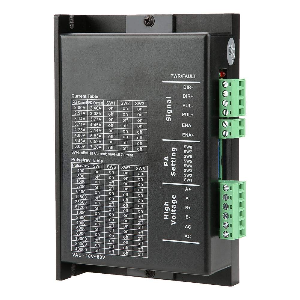 MA860C Digital Stepper Motor Driver - 2 Phase CNC Controller for NEMA34 86 Motor (18-80VAC) | Perfect for CNC Machines, 3D Printers & Industrial Automation