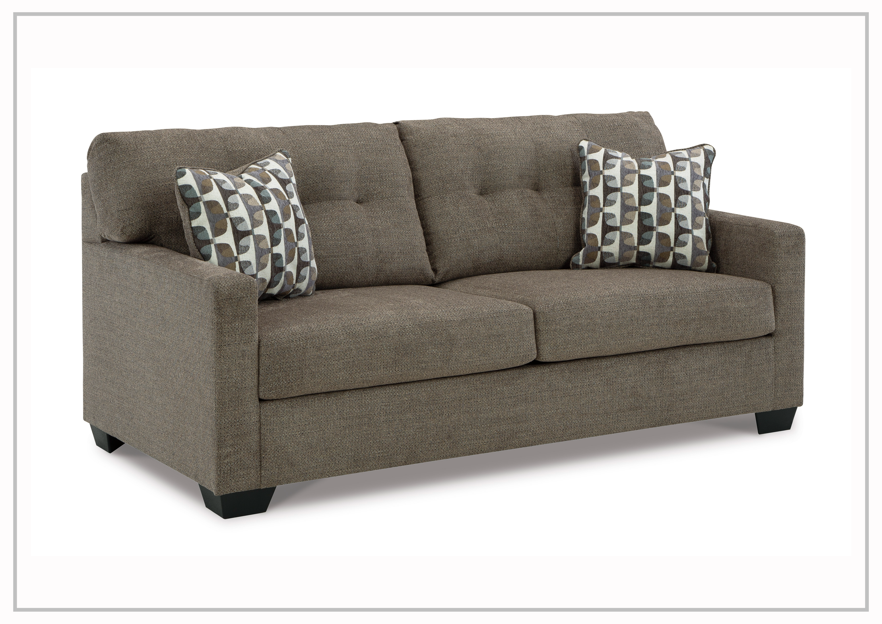 Gio Italia Marston Fabric Sofa - Light & Dark Color Options | Modern Living Room Furniture for Home & Office Comfort