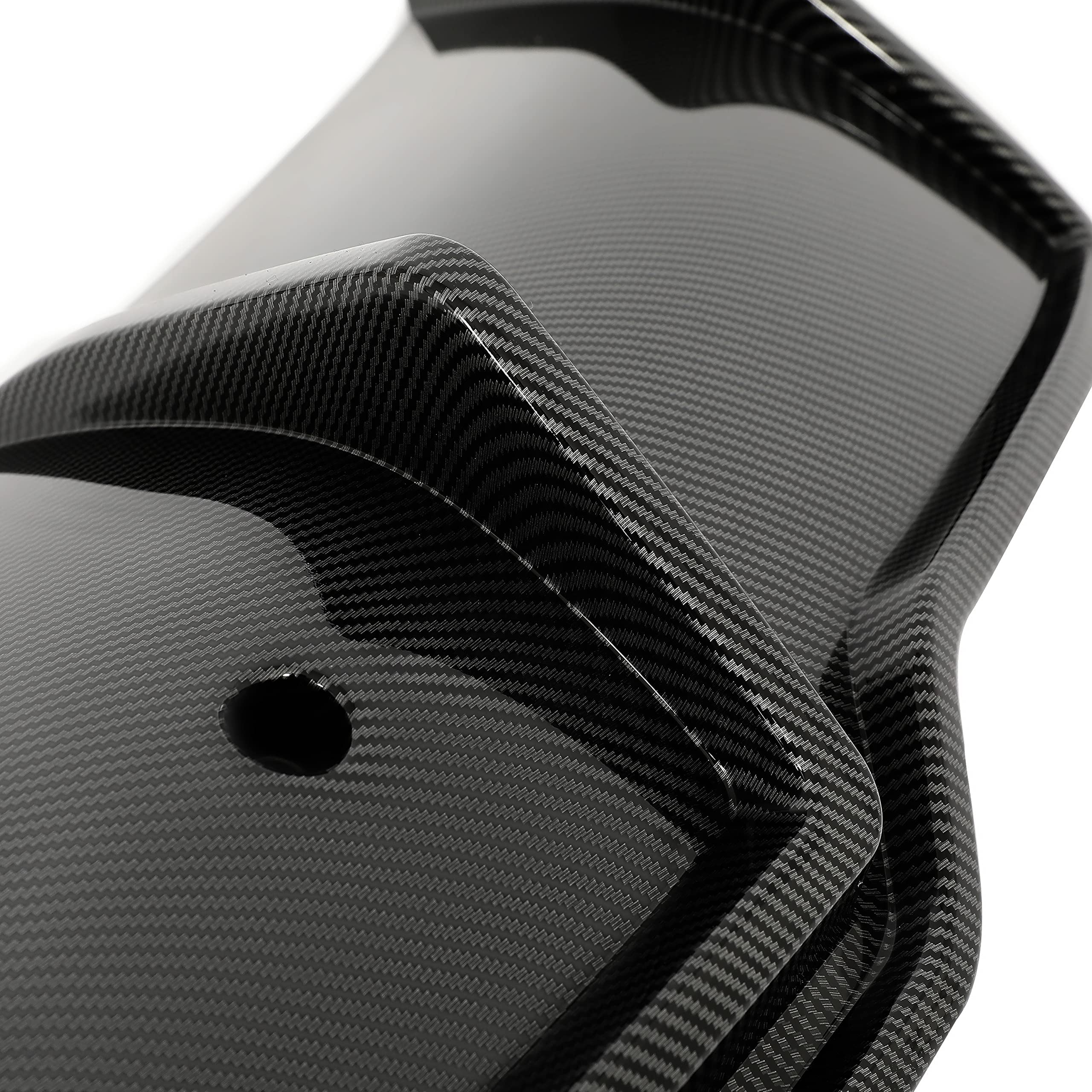 KUAFU Rear Bumper Diffuser for 2017-2023 Tesla Model 3 Sedan - V Style Carbon Fiber Lower Bumper Lip Spoiler & Valance Protector Body Kit | Enhances Aerodynamics & Sporty Look for Street Racing & Car Shows