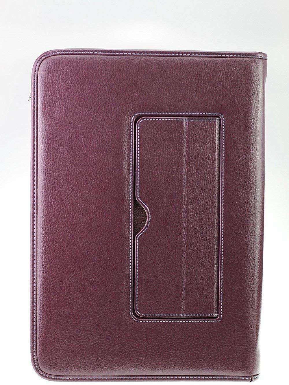 Broonel Contour Series Purple Heavy Duty Leather Protective Case for ASUS VivoBook A540 15.6 Inch Laptop - Durable Shockproof Cover with Stylish Red Accents - Perfect for Work, Travel & School Use