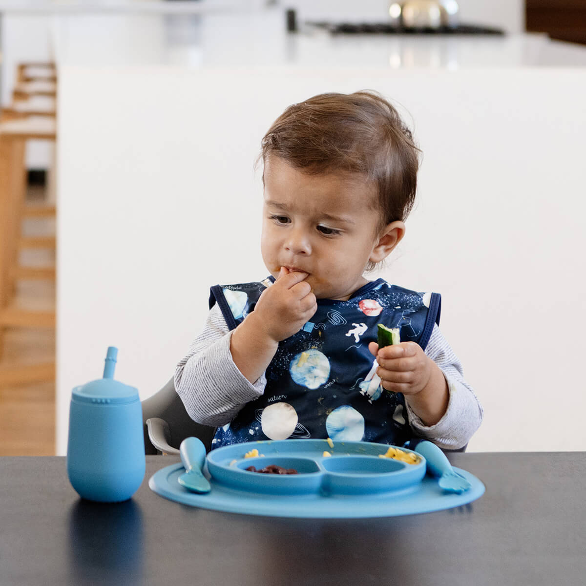 Ezpz Mini Cup with Straw - Toddler Sippy Cup Training System for Easy Drinking - Perfect for Babies and Kids at Home, Travel & Daycare