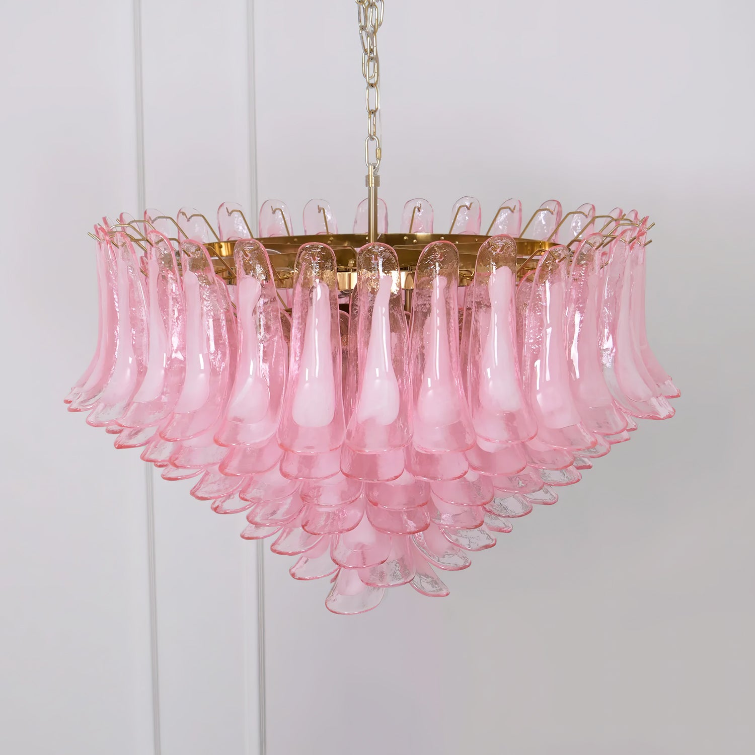 Elegant Barcelona Murano Glass Chandelier - Handcrafted Italian Lighting Fixture for Dining Room, Living Room & Bedroom Decor