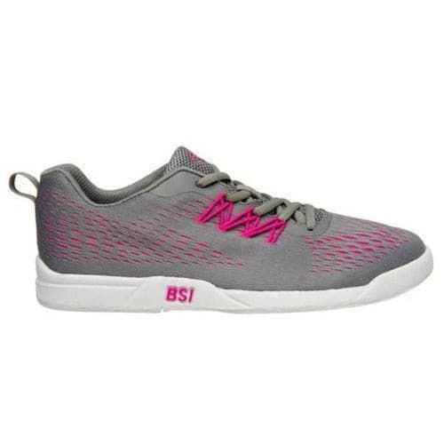 BSI Women's #931 Grey Pink Bowling Shoes - Lightweight & Comfortable for League Play & Casual Bowling - Perfect for Bowling Enthusiasts & Beginners