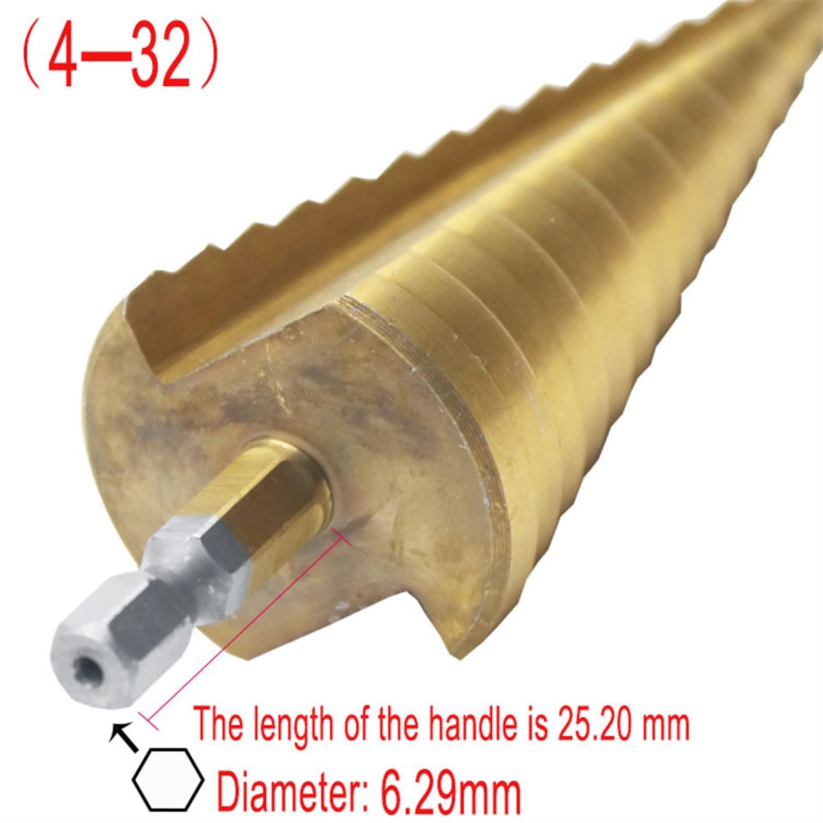 3Pcs HSS Titanium Step Drill Bit Set (4-12mm/4-20mm/4-32mm) - High Speed Steel Power Tool Accessories for Metal, Wood & Plastic - Perfect for DIY Projects, Home Repairs & Professional Use