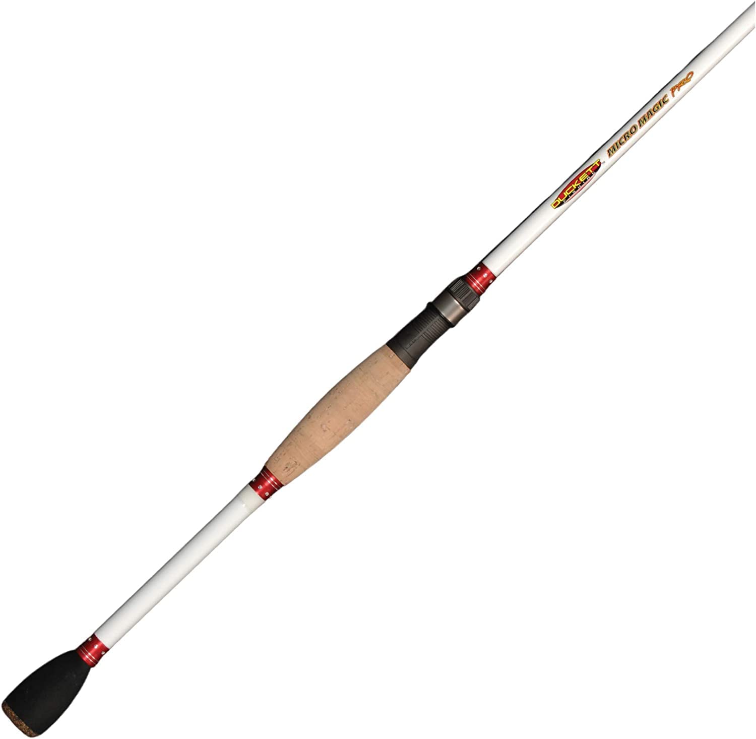 DUCKETT FISHING Micro Magic Pro Angling Rod - Carbon Fiber Scrim with Micro-Guides & Sensi-Touch Blanks | Spinning, Casting & Cranking Options | Perfect for Bass Fishing, Freshwater & Saltwater Angling