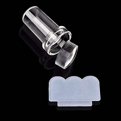 Clear Nail Stampers & Scrapers Set - Mini DIY Nail Art Image Plate Transfer Tool for Professional Manicures | Perfect for Salon, Home Use & Nail Art Enthusiasts