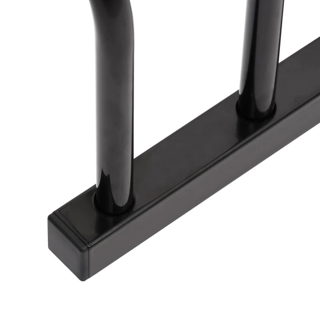 YAFF Heavy Duty Bike Storage Rack for 3 Bikes - Adjustable Indoor/Outdoor Bicycle Parking Stand - Galvanized Steel Black Floor Mount - Perfect for Garage, Patio & Apartment Storage