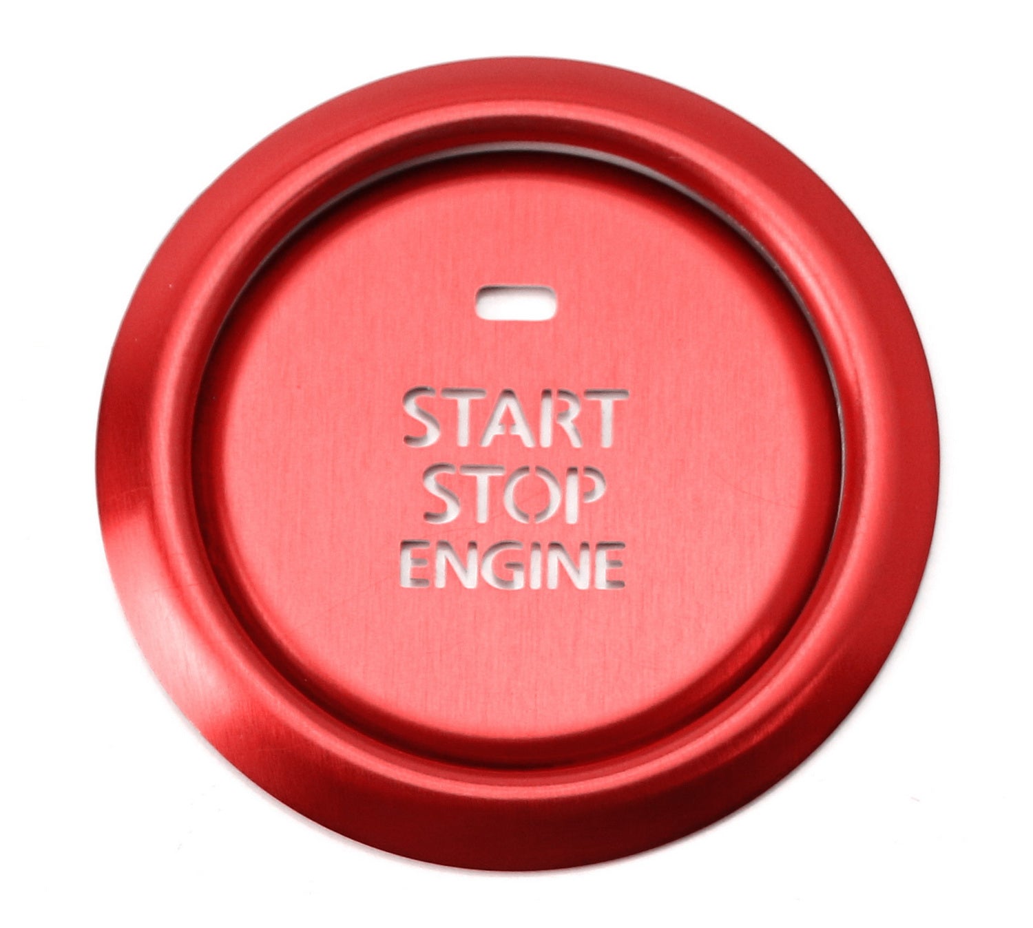 2PCS Red Keyless Engine Push Start Button & Surrounding Ring Compatible with 2019-2024 Mazda 3 - Easy Installation & Premium Upgrade for Interior Styling