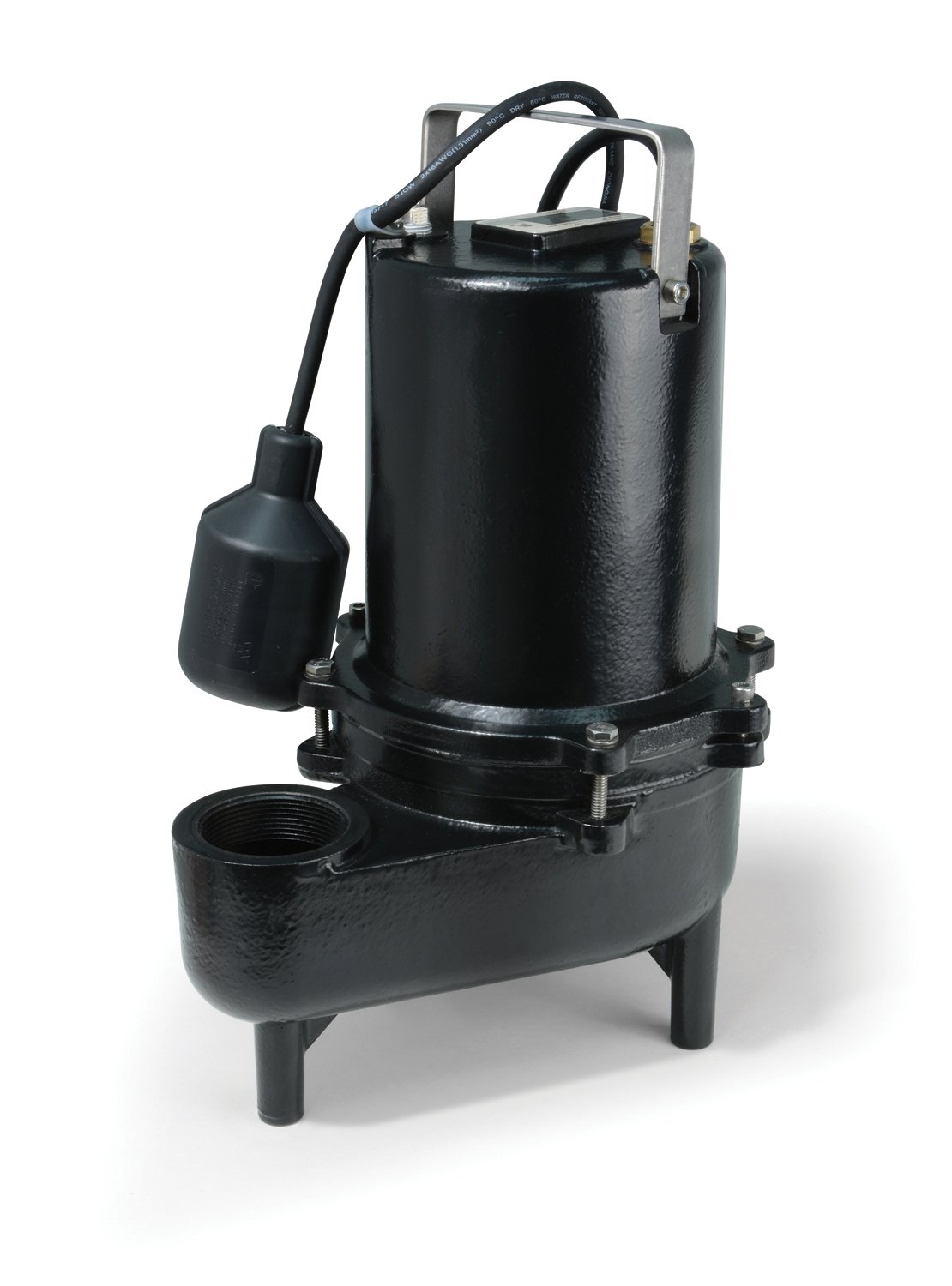 ECO-FLO Products ESE50W 1/2 HP Cast Iron Sewage Pump with Wide Angle Switch - 7,800 GPH High Capacity for Basement, Crawl Space & Flood Control